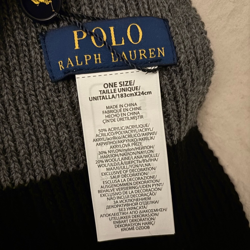 Polo by Ralph Lauren Two-Color Scarf - Picture 4 of 4